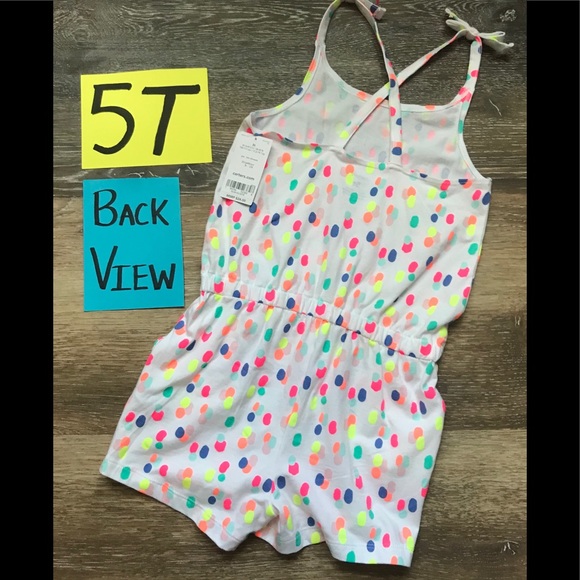 NWT Carter’s 5T shorts romper - Picture 2 of 2